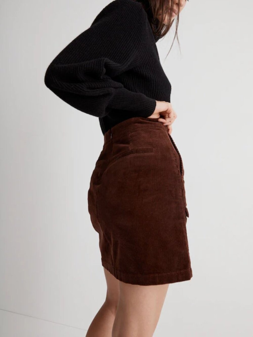 Corduroy Miniskirt
